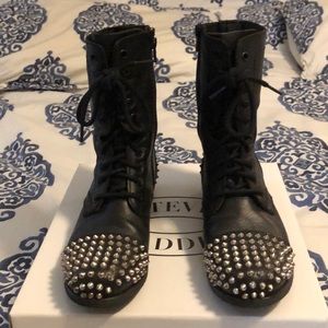 Steve Madden Studded Combat Boots